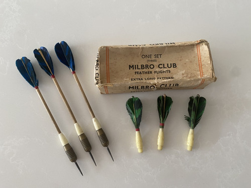 Vintage darts with milbro - darts,