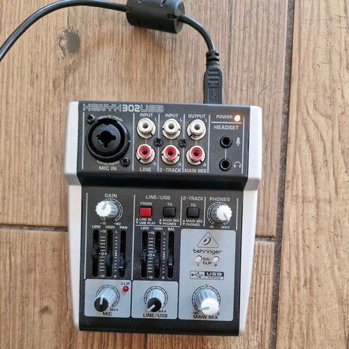 Behringer xenyx 302usb input - 302usb, 5-input