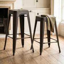 Tolix inspired metal - inspired, bar