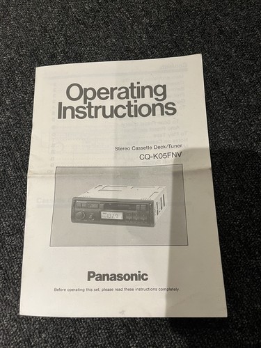 Panasonic car stereo cassette - car,
