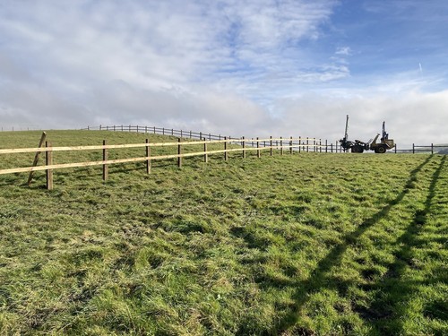 Fencing post and - fencing, rail