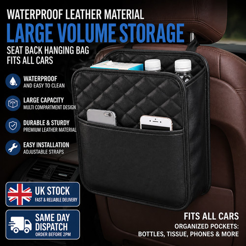 Leather car seat back - car,