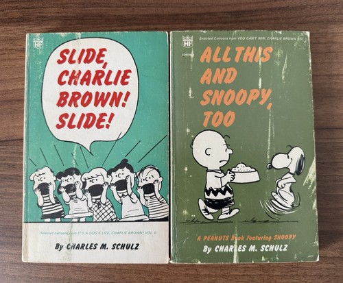 Vintage peanuts books - 2x,