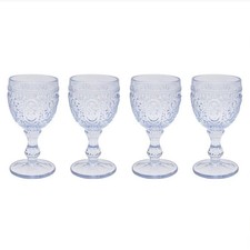Blue Wine Glasses Set of 4