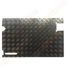 Internal Rear Door Card (up to 97) 2mm Chequer Plate Powdercoated Black Defender