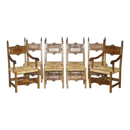 Eight fine walnut circa - eight, 1900