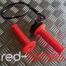 RED PIT DIRT BIKE QUICK ACTION THROTTLE GRIP TWIST CABLE 110cc 125cc PITBIKE