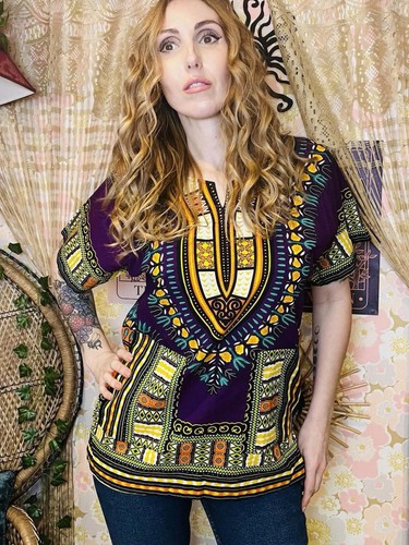 African dashiki boho top - african,