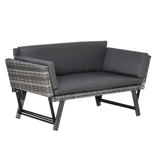 Rattan folding daybed - in,