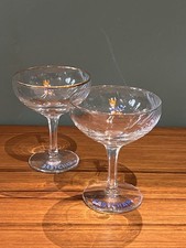 Pair Of Vintage 1960’s Babycham Glasses , Champagne Bowls Retro Breweriana GC