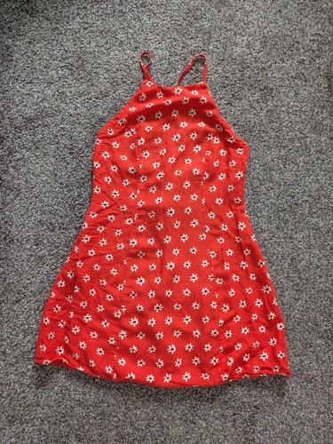 Zara red white floral - floral, summer