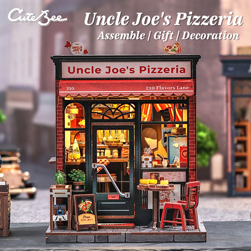 Diy book nook joe pizzeria - book, joe's
