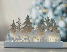 Christmas White Wooden Light