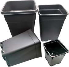 Plant Pot Flower Pot Square 0.5/1/2/3.5/5 L Plastic Nursery Grow Garden Pots