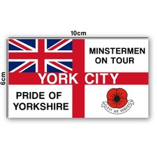Pack of 20 York City Football Casual Stickers Inspired Scarves, Flags, Ultras