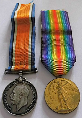 Ww1 pair medals pte bunn - pte,