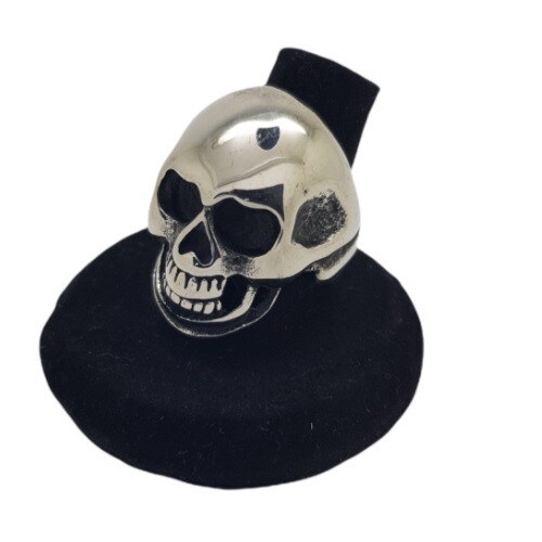 Skull head ring stainless - head,