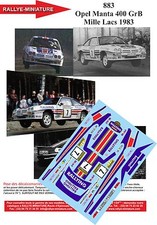 DECALS 1/32 REF 0883 OPEL MANTA HENRI TOIVONEN RALLYE 1000 LACS 1983 RALLY WRC