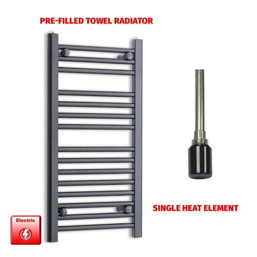 Black electric heated - black, towel