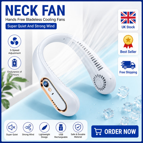 Neck fan hands - hands, bladeless