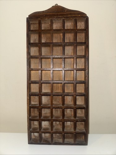 Vintage wooden thimble display - wooden,