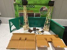 Subbuteo Job lot C110 Tv Tower Ladder Figures dugout floodlights bundle stand