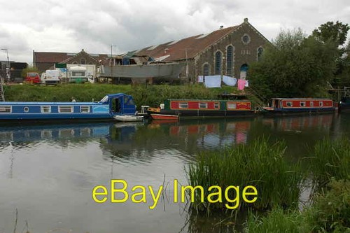 Photo 6x4 narrowboats moored - photo,