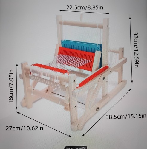 Large wooden weaving loom - large,