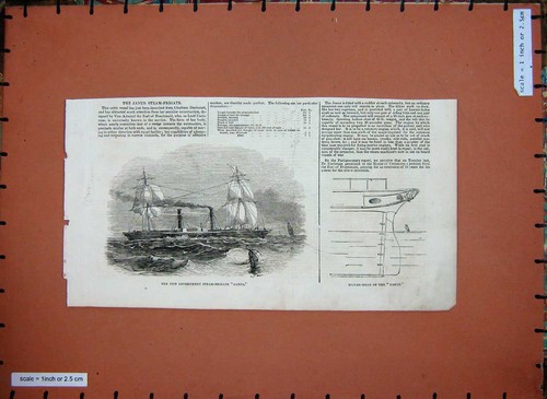 Original old antique print - original,