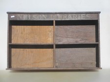 Vintage Wooded Shelf Shelve Unit Rack Wood "Nelson Library" 28"W