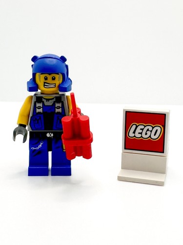 Lego power miner beard stubble - power,