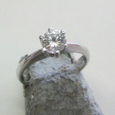 Stunning .50 Carat VS1-G Solitaire Diamond Ring Size 6 in 18 Karat wg Make Offer