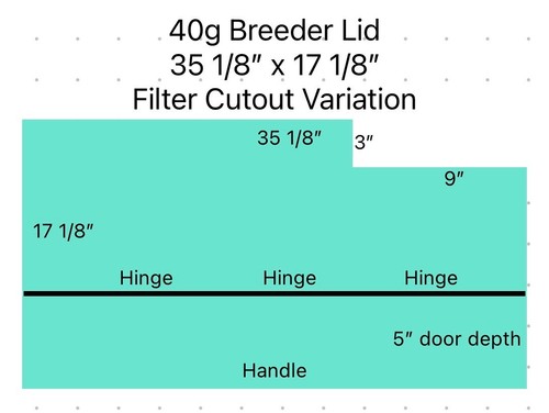 Aquarium lid gallon breeder - aquarium,