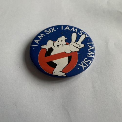 1980 ghostbusters badge - ghostbusters,