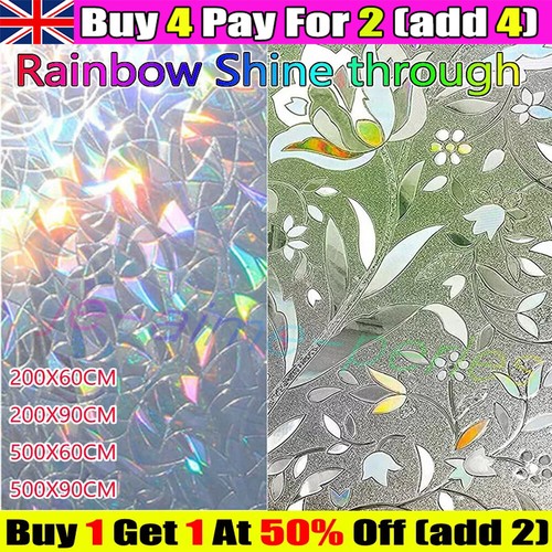 Rainbow frosted window film - rainbow,