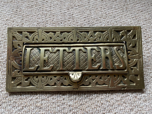 Superb brass letterbox - superb,