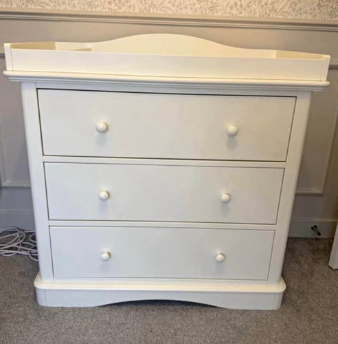 White wooden baby changing - baby,
