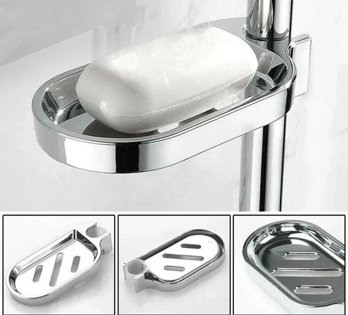 Silver soap dish for shower - silver,