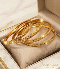 22k gold plated Indian bangles