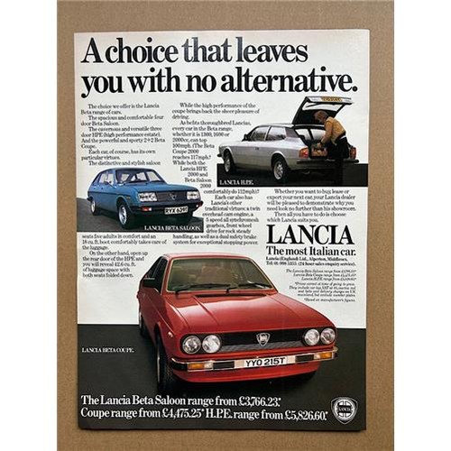 Lancia beta coupe saloon hpe - lancia, coupe/