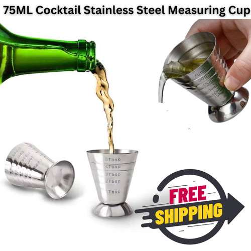 75ml stainless steel - stainless, jigger