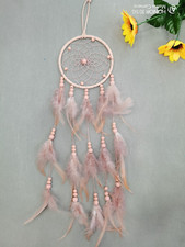 Pink Dream Catcher Dreamcatcher Kids Bedroom Hanging Room Decor UK Feather