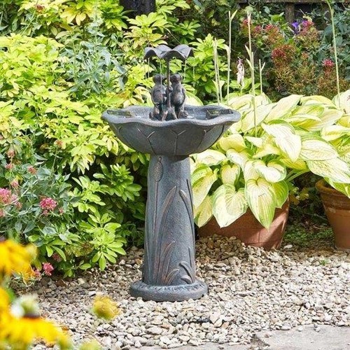 Solar water fountain bird - water,