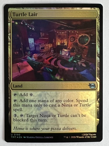 Mtg turtle lair - turtle, (foil)