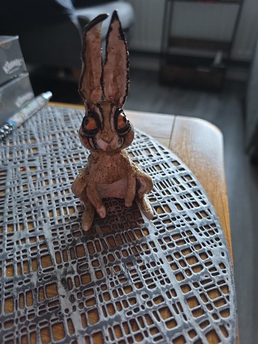 Ceramic hare sculpture - ceramic,