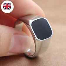 Men's Signet Ring Size Stainless Steel Square Thick Ring Gift For Him