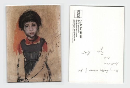 Postcard joan eardley girl - -,