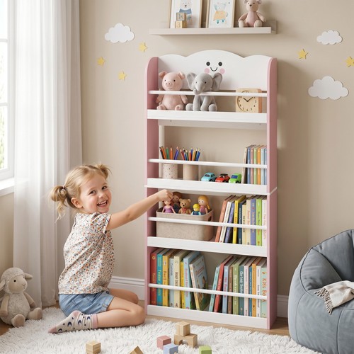Kids bookshelf bookcase with - bookshelf,