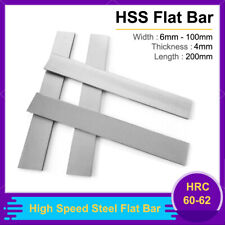 HSS High Speed Steel Flat Bar Strips Sheets Thick 4mm Width 6-100mm Length 200mm