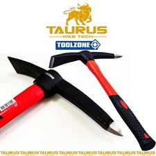 TOOL ZONE Mini Mattock FIBREGLASS SHAFT Camping DIY Pickaxe Garden DIG Farms UK
